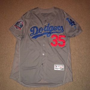 Dodgers Away Jersey #35 Cody Bellinger